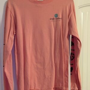 Simply Southern Kids Coral Long Sleeve Tee